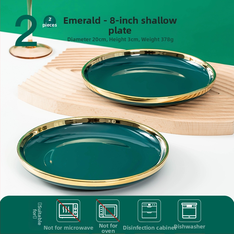 „Užsidirbk pragyvenimui Nordic Creative“ lėkštė, keramikinė, aukštos kokybės stalo įrankių kombinacija, namų apyvokos reikmenys, 2024 m. nauja, lengva, prabangi lėkštė