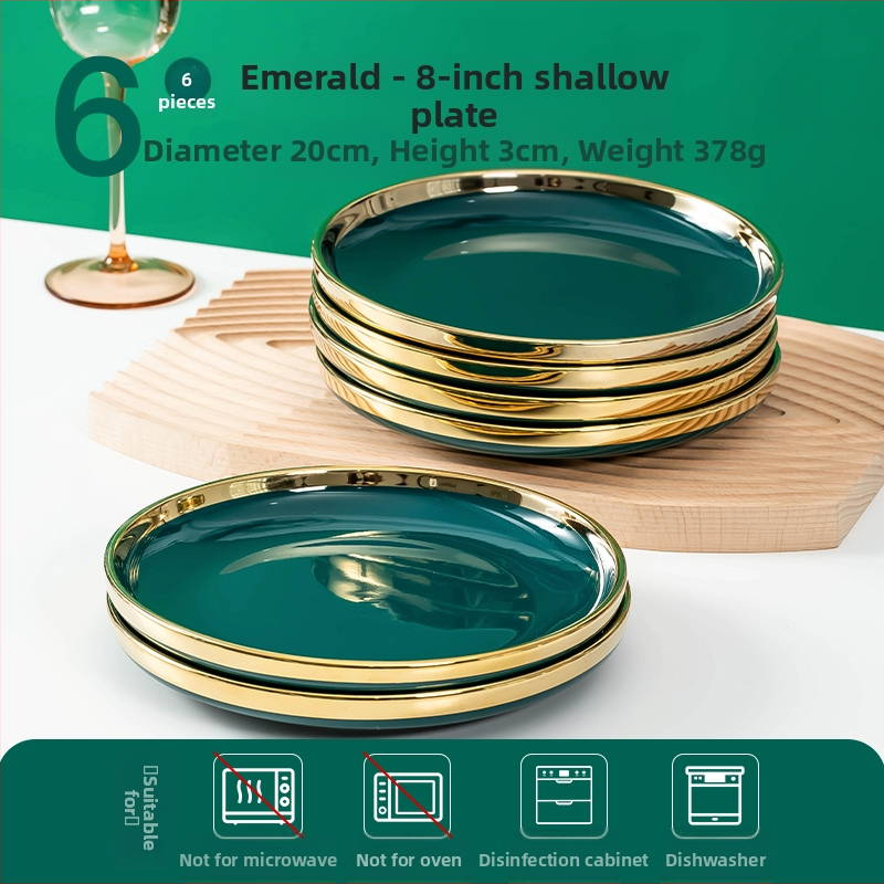 „Užsidirbk pragyvenimui Nordic Creative“ lėkštė, keramikinė, aukštos kokybės stalo įrankių kombinacija, namų apyvokos reikmenys, 2024 m. nauja, lengva, prabangi lėkštė