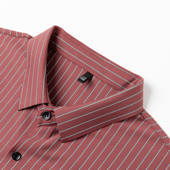 Νέα ανδρικά μακρυμάνικα και φθινοπωρινά πουκάμισα χωρίς ραφές για νέους και μεσήλικες άνδρες, μοντέρνα καθημερινά κάθετα ριγέ πουκάμισα για άνδρες