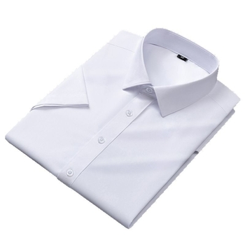Προσεκτικά επιλεγμένα κοντομάνικα πουκάμισα για άνδρες, λεπτά λευκά πουκάμισα σε καθαρό χρώμα, επαγγελματικά επίσημα επαγγελματικά πουκάμισα με μισό μανίκι, ομαδική αγορά