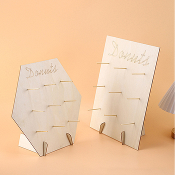 Ξύλινη βάση για ντόνατς Είδη ζαχαροπλαστείου Στολίδια Διακόσμηση σπιτιού Διακόσμηση πάρτι για παιδιά Ντους Αξεσουάρ φεστιβάλ