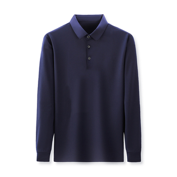 Μακρυμάνικο μπλουζάκι για τον νέο μπαμπά, ανοιξιάτικο, μεσήλικες και ηλικιωμένους, ανδρικό μπλουζάκι με λεπτή μπλούζα POLO