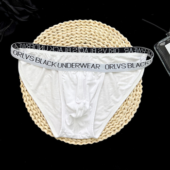 Seksualūs ploni siauro krašto diržo vyriški apatiniai, gražūs, ploni modaliniai, aukšti plyšiai, žemo juosmens, didelis krepšys, madingas