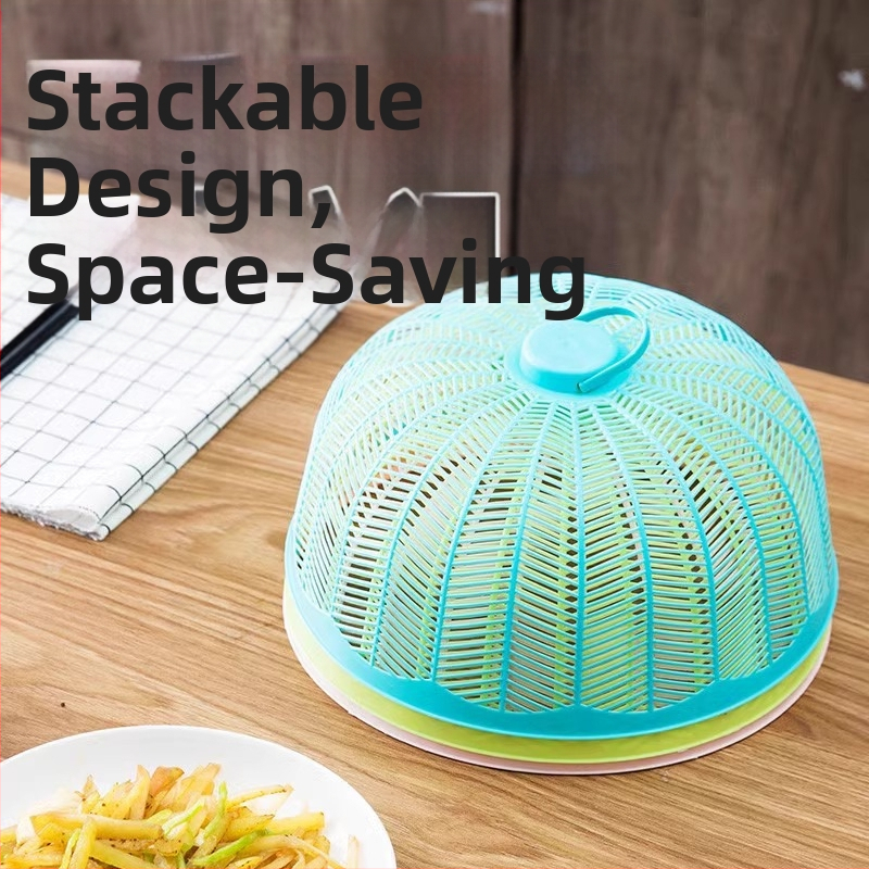 Калъф за прах за храна, домакински калъф за остатъци от храна, калъф за маса за вечеря, устойчив на мухи, прахоустойчив калъф, калъф за остатъци