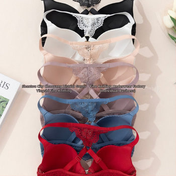 Euroopa ja Ameerika piiriülene aluspesu Amazoni uus seksikas triibuline rinnahoidja, esiosa pandlaga, push-up trükitud pitsist seljaga rinnahoidja