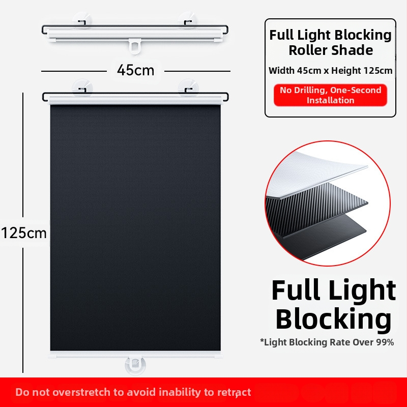 Suvine päikesesirm autole, sissetõmmatav päikesesirm majapidamises, stantsivaba täisvarjuline titaanist hõbedane päikesekaitsekardin autotarvikutele