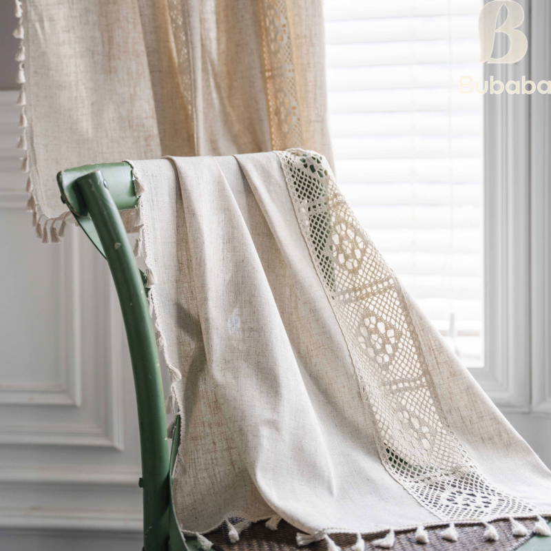 „Bu Daddy“ užuolaidos, amerikietiškos nėrimo languotos pertvaros užuolaidos, trumpos užuolaidos, durų užuolaidos, įlankos langas, virtuvės užuolaidos, gatavo produkto didmeninė prekyba