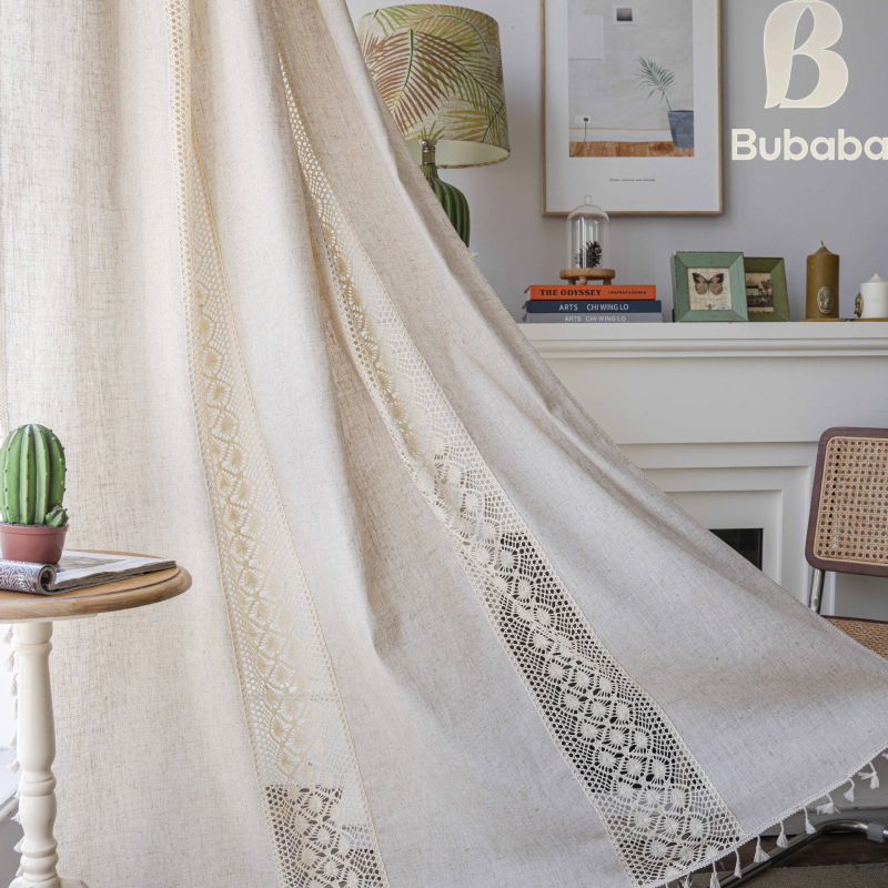 „Bu Daddy“ užuolaidos, amerikietiškos nėrimo languotos pertvaros užuolaidos, trumpos užuolaidos, durų užuolaidos, įlankos langas, virtuvės užuolaidos, gatavo produkto didmeninė prekyba