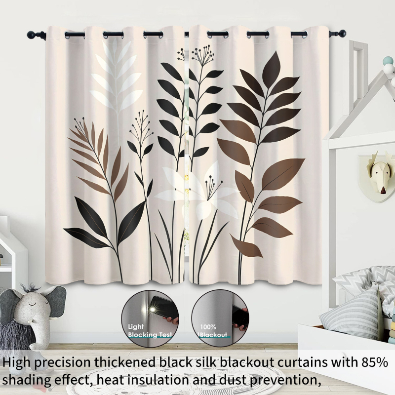 Amazon Cross-Border Blackout Curtains Персонализирани със снимки за спалня, балкон, хол, високи затъмняващи слънцезащитни завеси