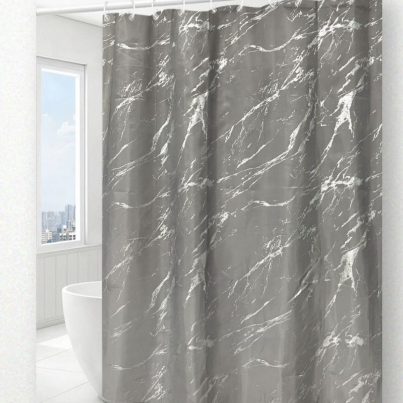 Väliskaubanduse kuumstantsimine ja hõbedane dušikardin, paksendatud trükitud terasest pandlaga, stantsivaba dušikardin, veekindel ja hallituskindel vannitoa vaheseina dušikardin