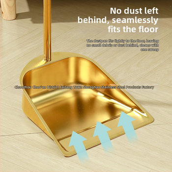 Didmeninė prekyba storinto nerūdijančio plieno šluota, namų apyvokos reikmenimis, auksine šiukšliadėže, šiukšlių kastuvu, šluota, komercinė, vidaus ir lauko įranga