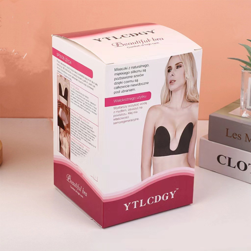 Sügav V-kujuline õhuke ülestõmmatav hingav libisemiskindel pulmakleit spetsiaalne ühes tükis terasest rõngas õmblusteta nähtamatu rinnalapp