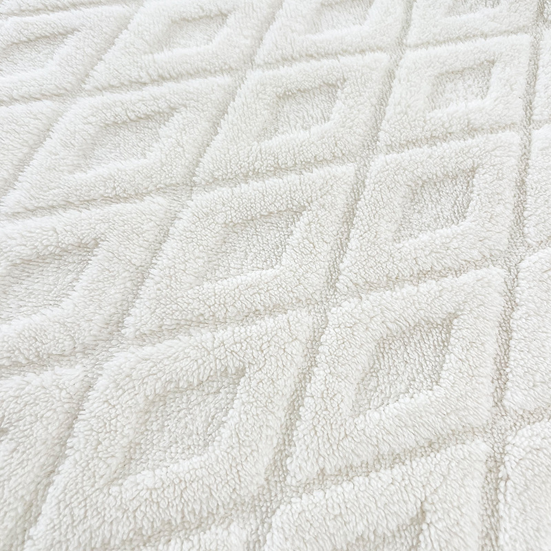 Határokon átnyúló közvetlen szállítás Taft Kis Rombusz Jacquard Takaró Korall Bársony Irodai Szundikáló Takaró Légkondicionáló Takaró Nagykereskedelem