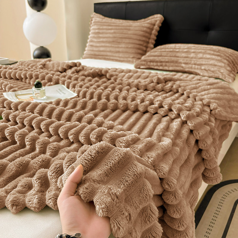 Takaró Vastag Tej Bársony Őszi-Téli Takaró Irodai Szundikálótakaró Flanel Kanapéhuzat Takaró Bársony Takaró Hálótermi Paplan