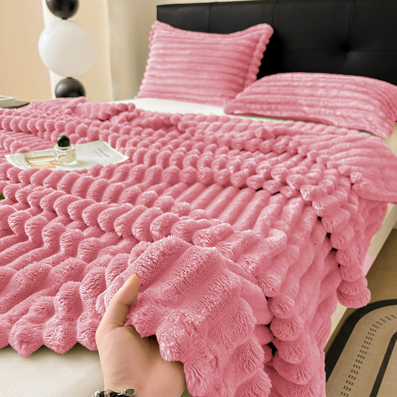 Takaró Vastag Tej Bársony Őszi-Téli Takaró Irodai Szundikálótakaró Flanel Kanapéhuzat Takaró Bársony Takaró Hálótermi Paplan