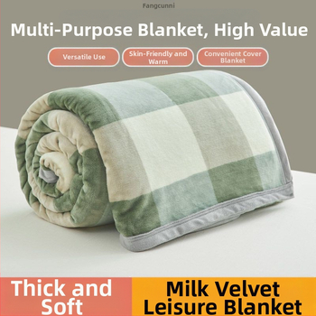 Κουβέρτα από γάλα fleece Κουβέρτα διπλής όψης από fleece Ζεστή χειμωνιάτικη κουβέρτα fleece Σεντόνι φοιτητή με παχύρρευστο ύφασμα Κουβέρτα γραφείου για μεσημεριανό διάλειμμα Πάπλωμα