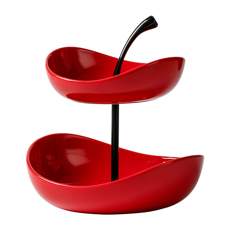 Lengva, prabangi, aukštos klasės keraminė vaisių lėkštė, namų svetainės kavos staliukas, užkandžių lėkštė, užkandžių lėkštė, grožio salono vaisių lėkštė, virvelinė lėkštė