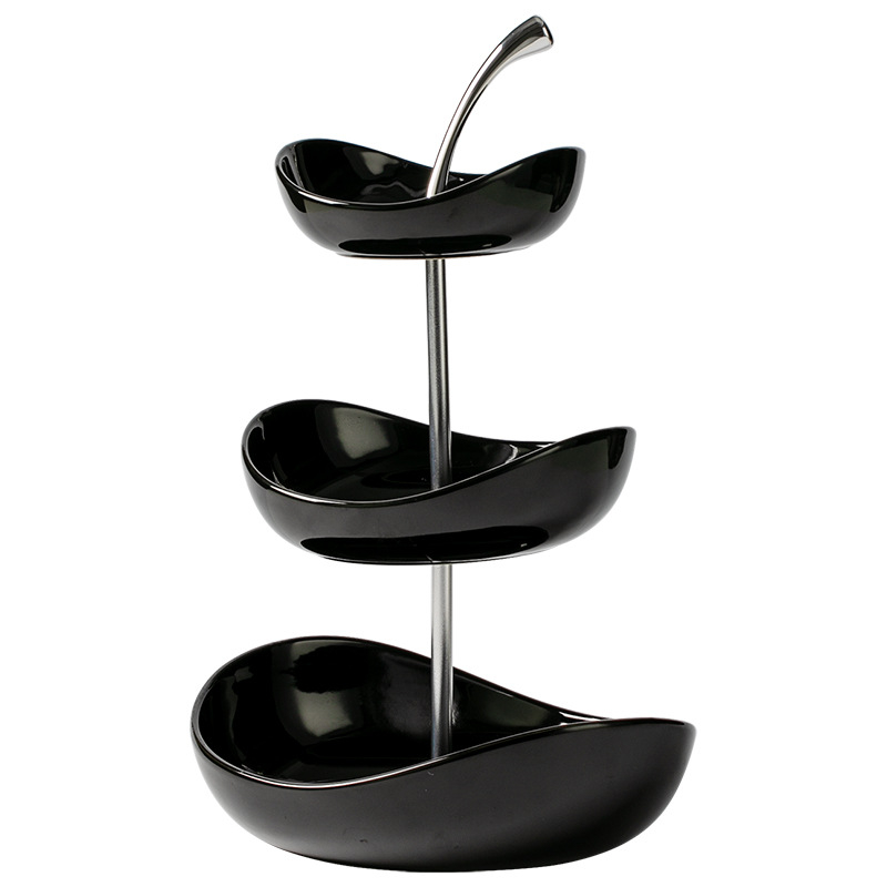 Lengva, prabangi, aukštos klasės keraminė vaisių lėkštė, namų svetainės kavos staliukas, užkandžių lėkštė, užkandžių lėkštė, grožio salono vaisių lėkštė, virvelinė lėkštė