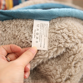 Amazon Nordic Κουβέρτα Διπλής Επίστρωσης με Πηχτή Ζεστή Χειμερινή Κουβέρτα από Φλις Αρνιού και Κοραλί, Μικρό Μέγεθος, Μικρό ...