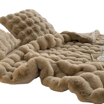 Toskanos imitacijos triušio kailio trumpa vilnos laisvalaikio užtiesalo antklodė, lengva, prabangi, pažangi sofos antklodė, minkšta, šilta vilnos antklodė miegamajam