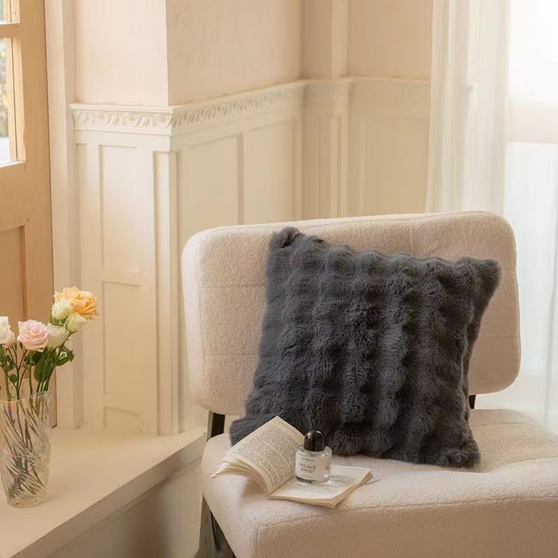 Toskanos imitacijos triušio kailio trumpa vilnos laisvalaikio užtiesalo antklodė, lengva, prabangi, pažangi sofos antklodė, minkšta, šilta vilnos antklodė miegamajam