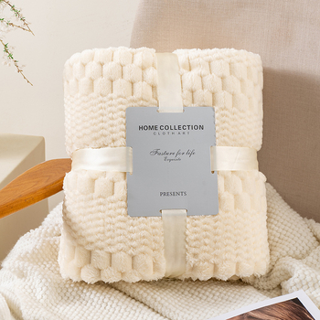 Prekogranična Bei Bei baršunasta žakard flanelska deka za uredski odmor, deka za klima-uređaj, deka s ananasom