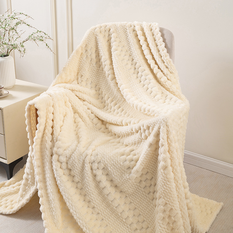 Prekogranična Bei Bei baršunasta žakard flanelska deka za uredski odmor, deka za klima-uređaj, deka s ananasom