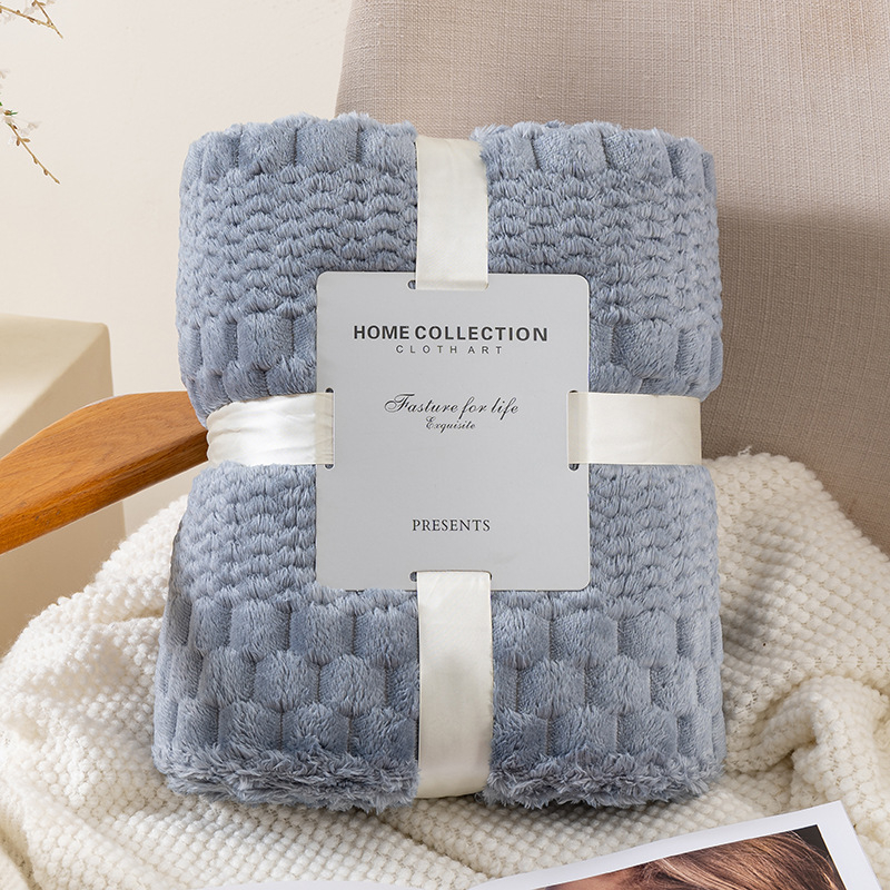 Prekogranična Bei Bei baršunasta žakard flanelska deka za uredski odmor, deka za klima-uređaj, deka s ananasom