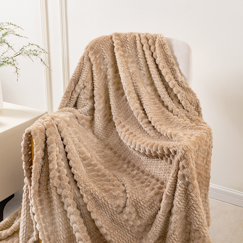 Prekogranična Bei Bei baršunasta žakard flanelska deka za uredski odmor, deka za klima-uređaj, deka s ananasom