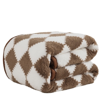 Διασυνοριακή βελούδινη κουβέρτα εξωτερικού εμπορίου υψηλής πυκνότητας χονδρική ζεστή βελούδινη κουβέρτα διπλής όψης με παχιά πολική fleece κουβέρτα για μεσημεριανό διάλειμμα