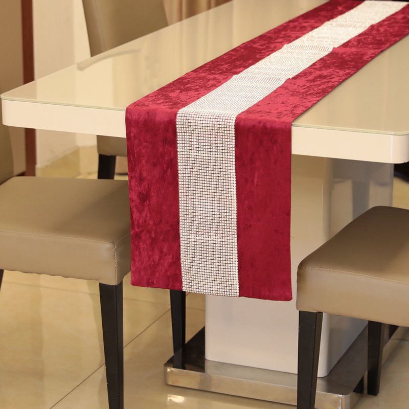 Tarpvalstybinė ryški deimantinė rašyba su kanapėmis, moderni paprasta europietiška stalo vėliava, nauja kiniška staltiesė, europietiška ir korėjietiška kokybės festivalio staltiesė