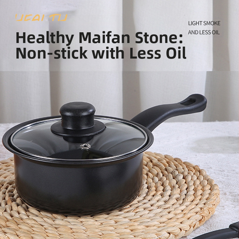 Tarpvalstybiniai medicininio akmens puodai buitiniam naudojimui su mažiau aliejaus garų indukcine virykle nelimpantys puodai virtuvės patvarūs virtuvės indų rinkinys