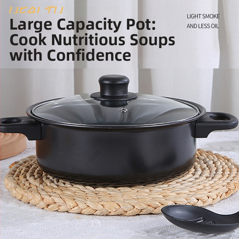 Tarpvalstybiniai medicininio akmens puodai buitiniam naudojimui su mažiau aliejaus garų indukcine virykle nelimpantys puodai virtuvės patvarūs virtuvės indų rinkinys