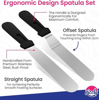 „Amazon“ 90 dalių torto kostiumo kepimo vamzdelių snapelio kostiumo torto kremo mentele kepimo dekoracijos