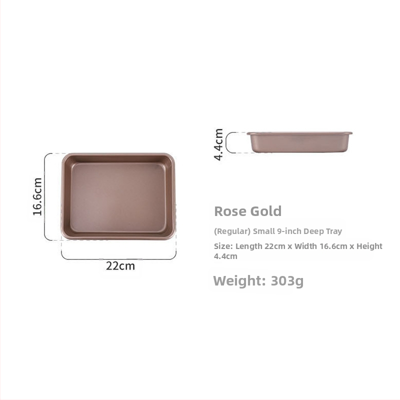 Szénacél sütőlap sütő speciális tányér téglalap alakú tapadásmentes sütőlap háztartási lapos tálca süteménytekercs párolt süteménytálca