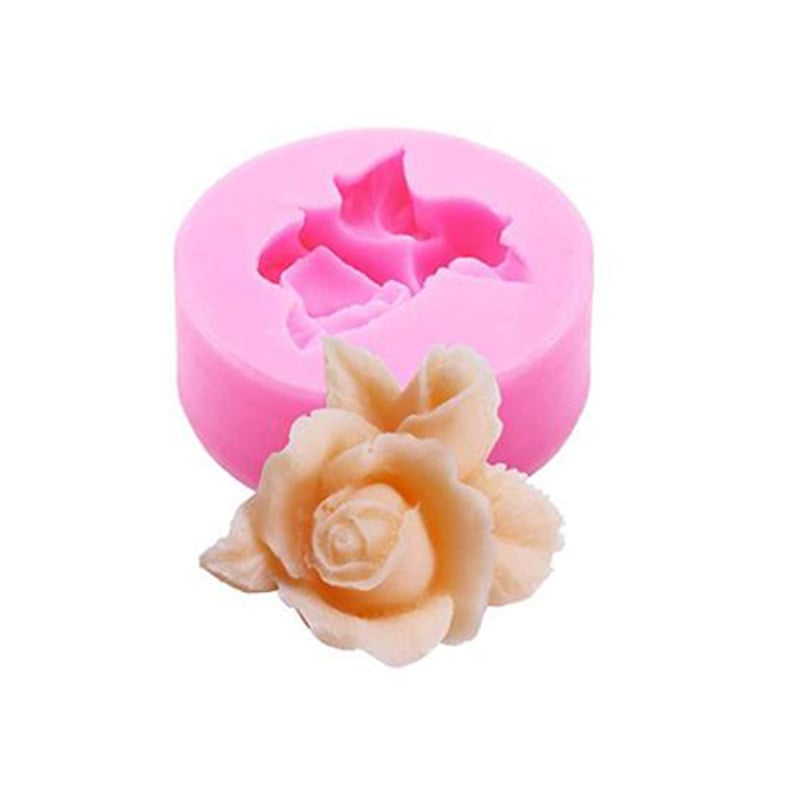 Rózsa szegfű bazsarózsa szilikon cukor hajtogatott forma sütéshez torta dekoráció jégkrém kézzel készített szappan gél csepp forma
