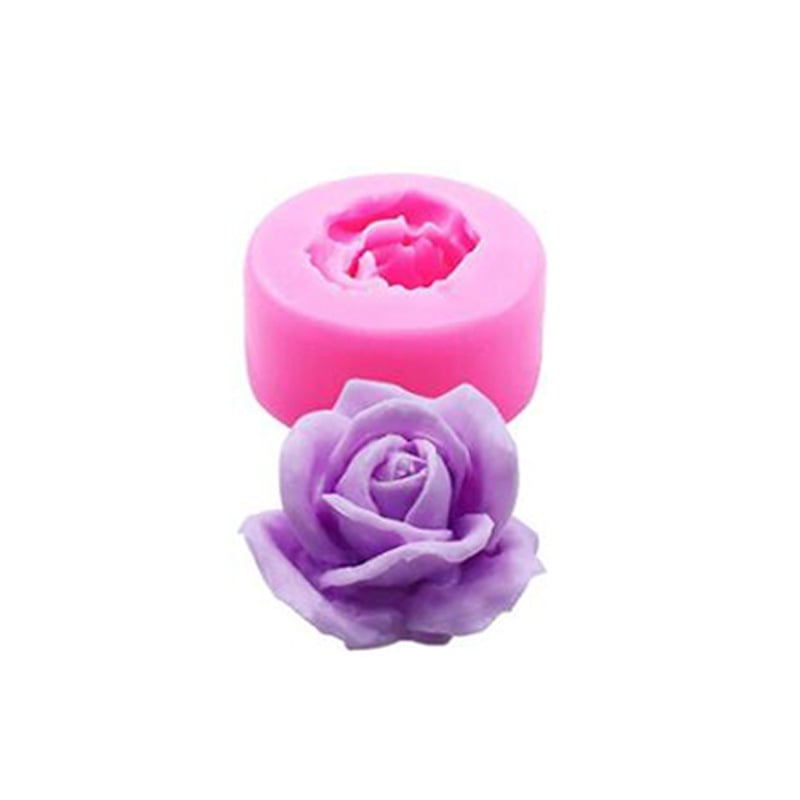 Rózsa szegfű bazsarózsa szilikon cukor hajtogatott forma sütéshez torta dekoráció jégkrém kézzel készített szappan gél csepp forma