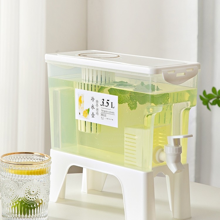 Pasukamas didelės talpos pertvaros dizainas šalto vandens kibiras buitinis naminis gėrimų kibiras šaldytuvo šalto vandens butelis