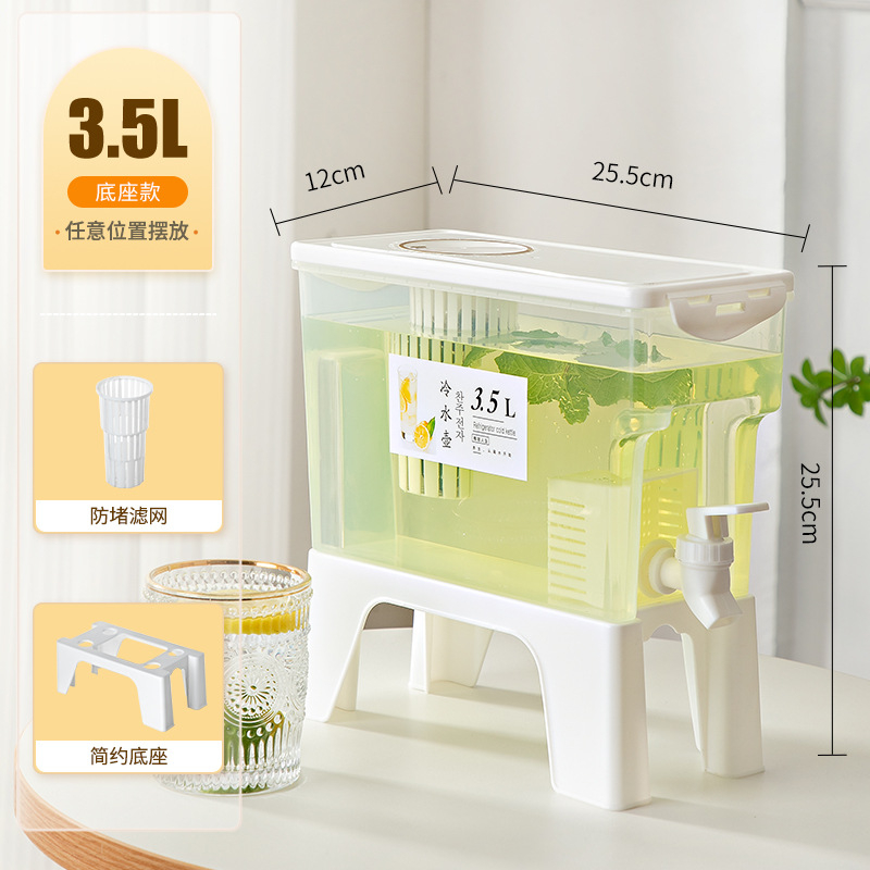 Pasukamas didelės talpos pertvaros dizainas šalto vandens kibiras buitinis naminis gėrimų kibiras šaldytuvo šalto vandens butelis