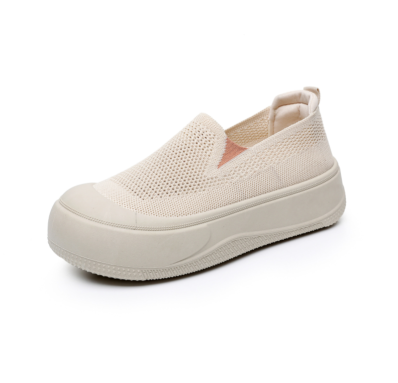 2025 Nyári Új Stílusú, Légykapott, Zárt Orrú, Félkosáros, Puha, Rugalmas, Vastag Talpú, Divatos, Magasságnövelő Papucsok, Divat, Lélegző, Hétköznapi, Nagykereskedelmi