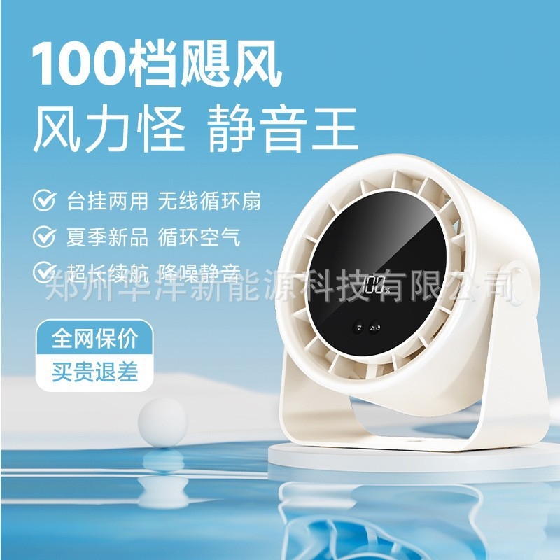 Νέος ανεμιστήρας γραφείου 2025, ανεμιστήρας κυκλοφορίας υψηλής ταχύτητας, φόρτισης, ψηφιακής οθόνης, Turbo, επιτοίχιος ανεμιστήρας γραφείου, αθόρυβος