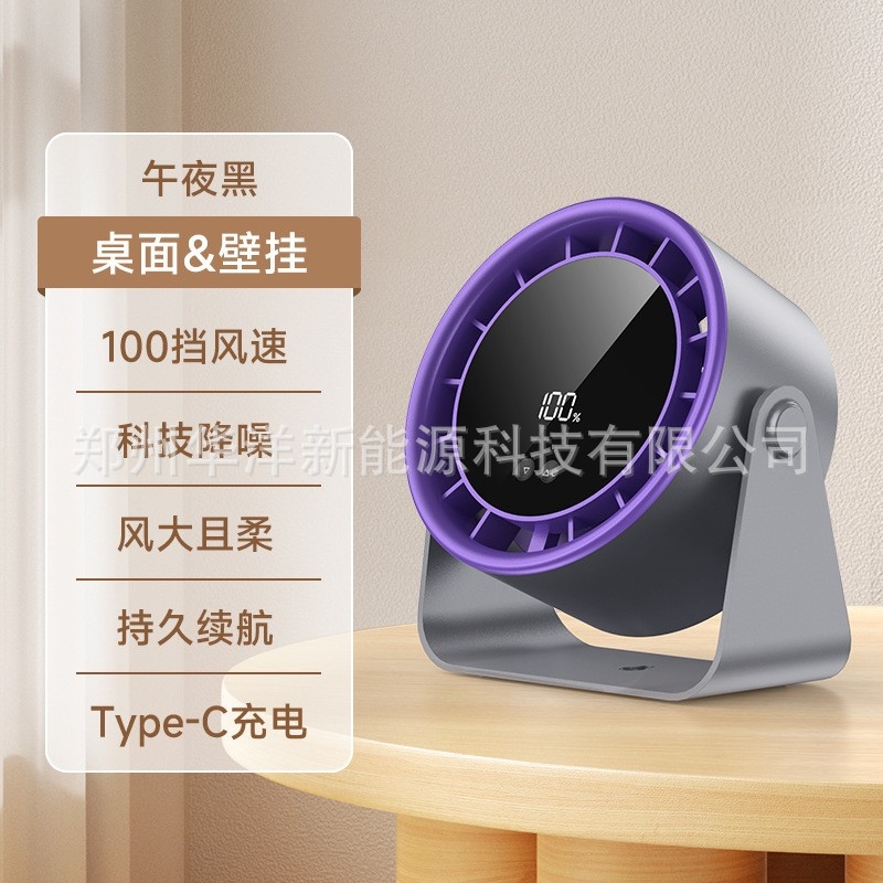 Νέος ανεμιστήρας γραφείου 2025, ανεμιστήρας κυκλοφορίας υψηλής ταχύτητας, φόρτισης, ψηφιακής οθόνης, Turbo, επιτοίχιος ανεμιστήρας γραφείου, αθόρυβος