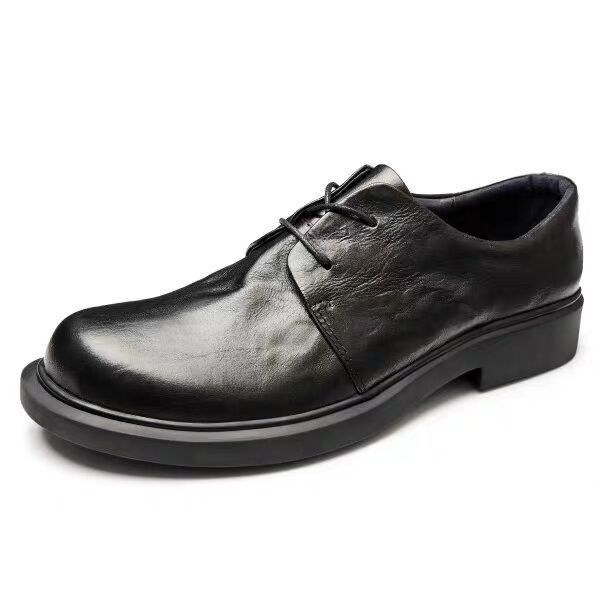 Valódi bőr üzleti alkalmi cipők férfi cipők őszi lélegző ifjúsági fűzős alkalmi cipők téli polár béléssel meleg bőrcipő férfiaknak