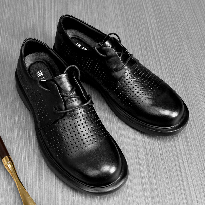 Valódi bőr üzleti alkalmi cipők férfi cipők őszi lélegző ifjúsági fűzős alkalmi cipők téli polár béléssel meleg bőrcipő férfiaknak