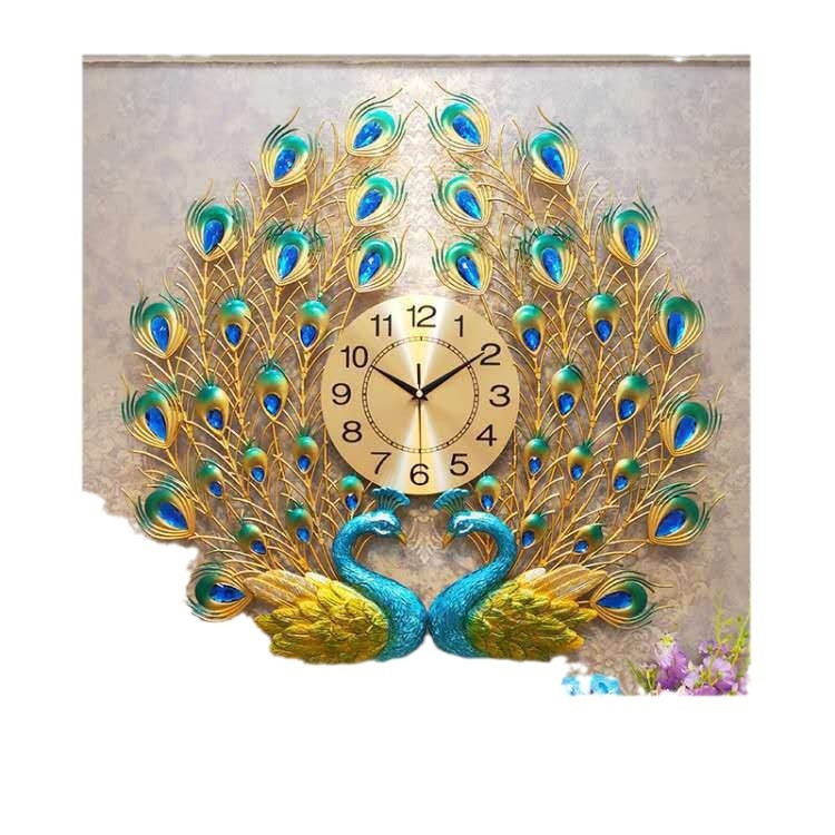 Gyárilag közvetlen páva falióra nappali otthoni divat kreatív óra némítás egyszerű dekoráció európai óra