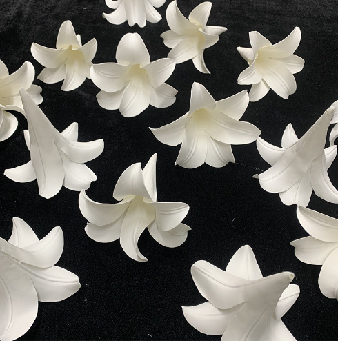 Esküvői szalagok gézből Mennyezeti dekoráció Vízfényű géz Esküvői szalagok géz Kristálygéz Fehér géz Függőgéz