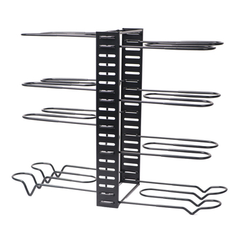 Ράφι αποθήκευσης κατσαρολών ειδικά σχεδιασμένο για κατσαρόλες, Διπλή βάση αποθήκευσης κατσαρολών, Αποθήκευση κουζίνας, Εύκολη αποσυναρμολόγηση και συναρμολόγηση, Κάθετη βάση αποθήκευσης από σιδερένιο σύρμα, Πολυλειτουργική αποθήκευση