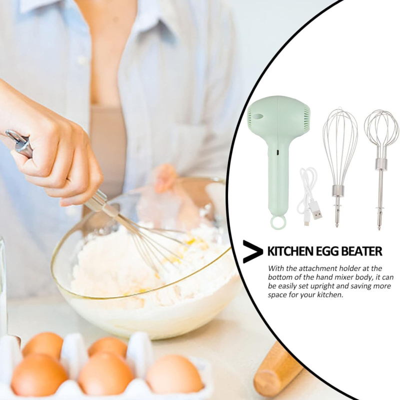 [Трансграничен] Електрически миксер, безжична бъркалка за яйца, многофункционална машина за готвене, месомелачка, пълен сертификат за трансгранична доставка