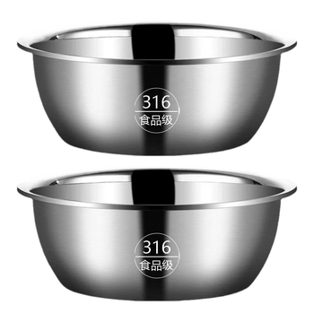 Λεκάνη κουζίνας από ανοξείδωτο ατσάλι 316 για πλύσιμο λαχανικών και ψήσιμο, μεγάλη λεκάνη με χοντρή σούπα