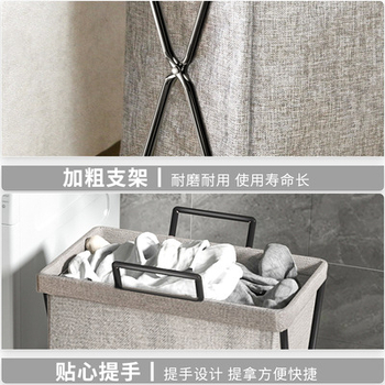 Kokkupandav suure mahutavusega riidest määrdunud riiete korv majapidamispesukorv suur hoiukorv vannitoa riiete hoiukorv